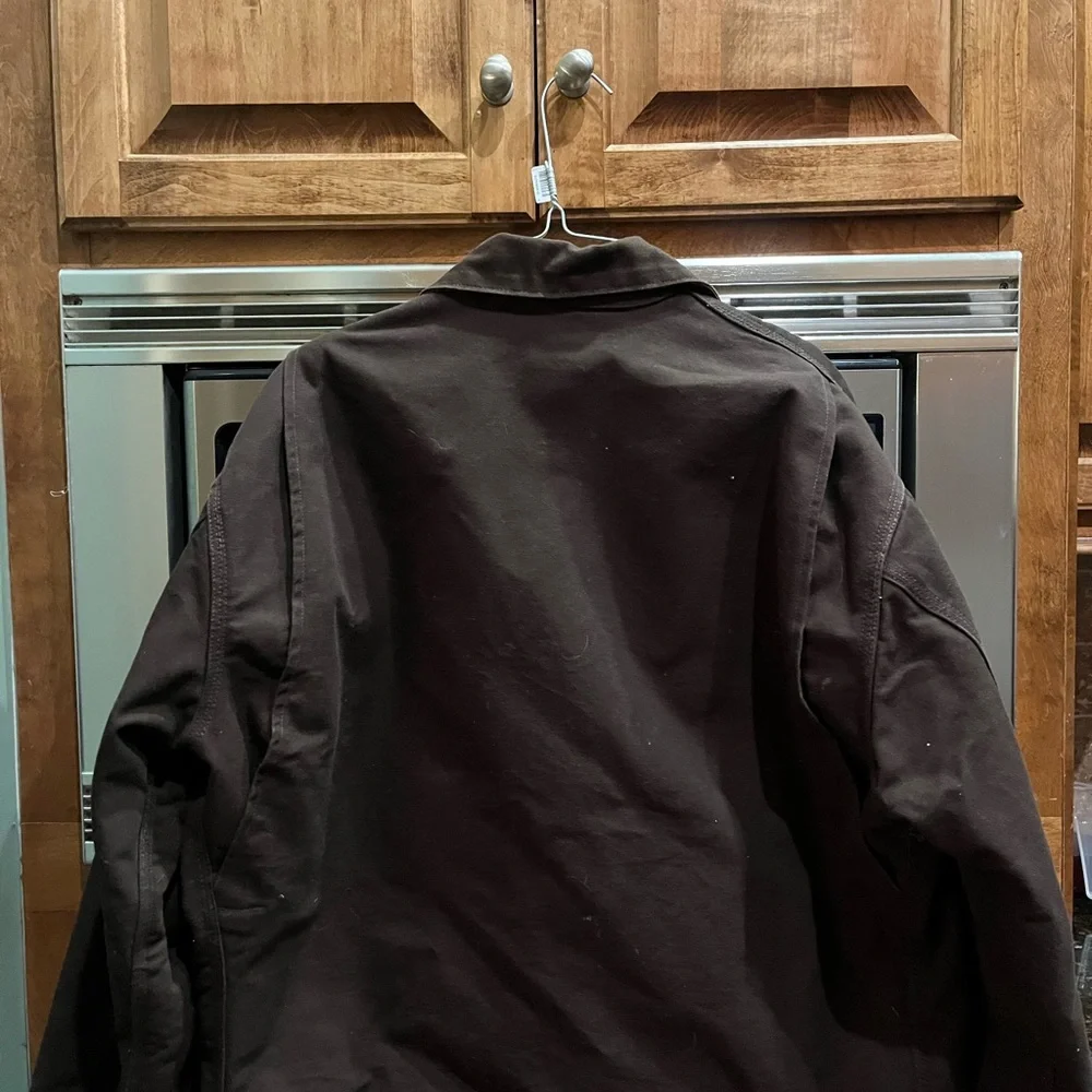 Carhartt Men's Dark Brown J200 DKB Detroit Blanket Jacket - Picture 5 of 9